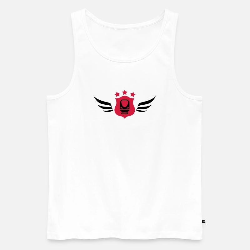 Eisenbahner / Eisenbahnen / Eisenbahn / Bahn - Männer Premium Bio Tank Top - Weiß