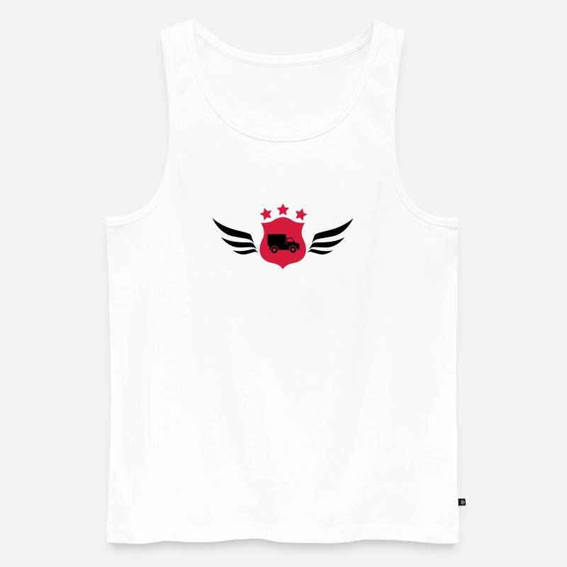 frachtführer / möbelpacker / mover / bewegen - Männer Premium Bio Tank Top - Weiß