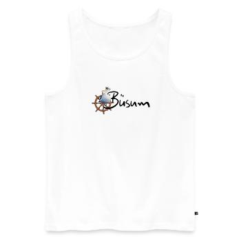 Königsvogel am Steuerrad - Männer Premium Bio Tank Top - Weiß - Vorne - Michal (187cm)