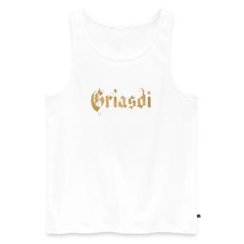 Griasdi Bavière Bavarois - Débardeur bio Premium Homme - blanc - Devant - Michal (187cm)