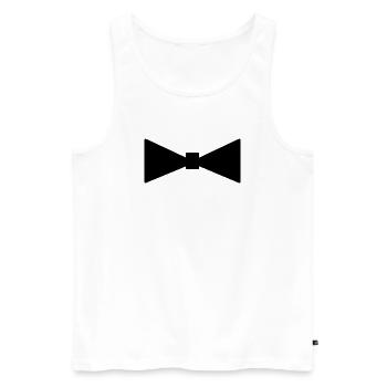 FROHER VATERTAG. BINDEN - Männer Premium Bio Tank Top - Weiß - Vorne - AI Model Male 178 light (178cm)