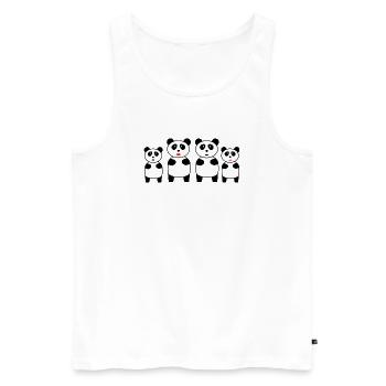 anniversary. Anniversary Decade. humor. funny - Men's Premium Organic Tank Top - white - Front - Michal (187cm)