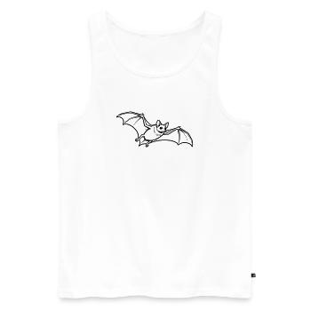 chauve-souris - Débardeur bio Premium Homme - blanc - Devant - Michal (187cm)