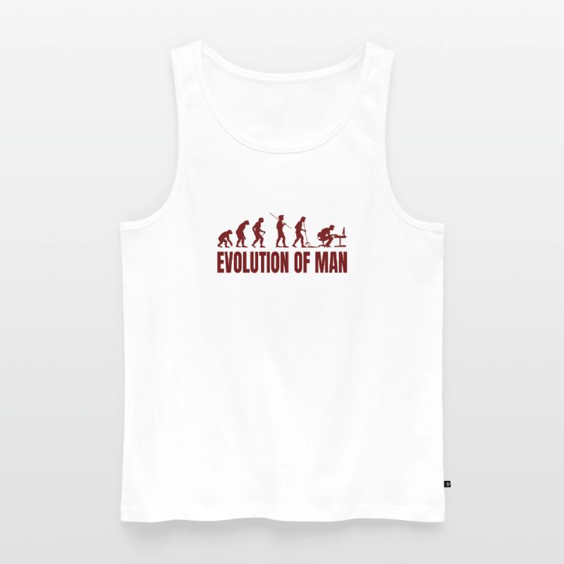 Computer PC Evolution Informatiker Programmierer Männer Premium Bio Tank Top