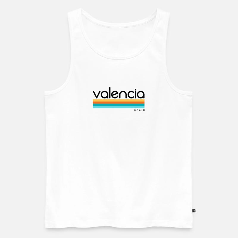 Valencia - Spain - Spanien - Espana - Männer Premium Bio Tank Top - Weiß
