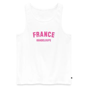 Guadeloupe France - Männer Premium Bio Tank Top - Weiß - Vorne - Michal (187cm)
