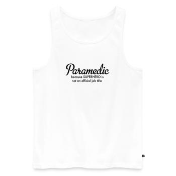 ambulance man - Men's Premium Organic Tank Top - white - Front - Michal (187cm)