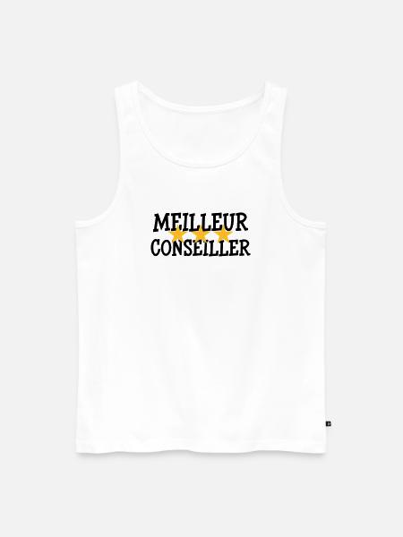 Meilleur Conseiller - Débardeur bio Premium Homme - blanc