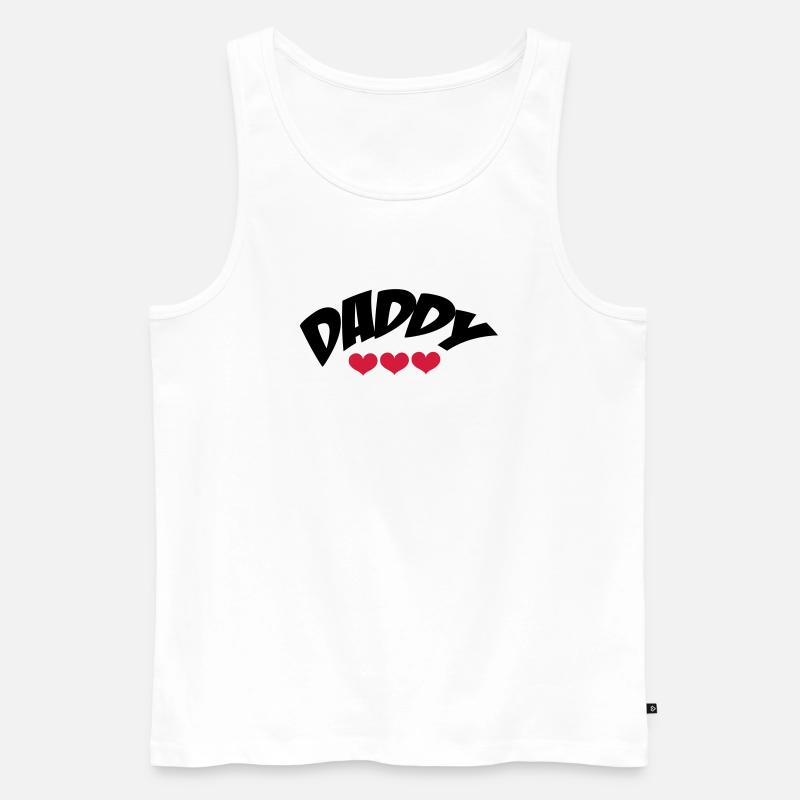 Daddy - Männer Premium Bio Tank Top - Weiß