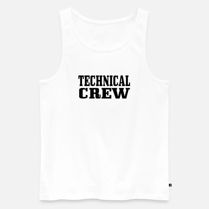 Technische Crew 1 - Männer Premium Bio Tank Top - Weiß