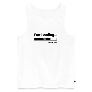 Abstraktes geometrisches Strichkunst-Design - Männer Premium Bio Tank Top - Weiß - Vorne - Michal (187cm)