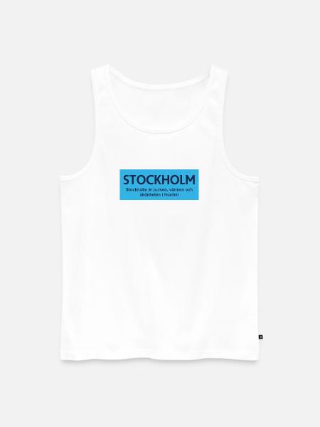 Stockholm Pride - Men's Premium Organic Tank Top - white