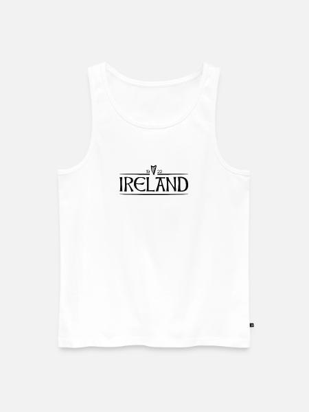 Ireland - Irland - Ire - irisch - Harfe - Männer Premium Bio Tank Top - Weiß