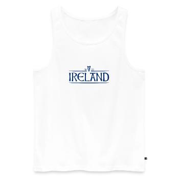 Ireland - Irland - Ire - irisch - Harfe - Männer Premium Bio Tank Top - Weiß - Vorne - Michal (187cm)