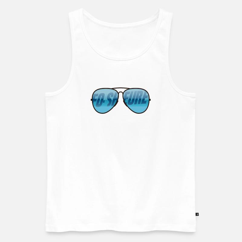 FO-SHEURE - Männer Premium Bio Tank Top - Weiß
