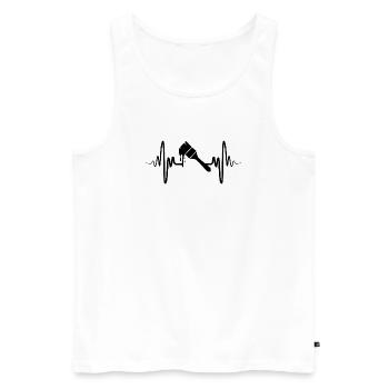 Malerpinsel - Männer Premium Bio Tank Top - Weiß - Vorne - AI Model Male 178 light (178cm)