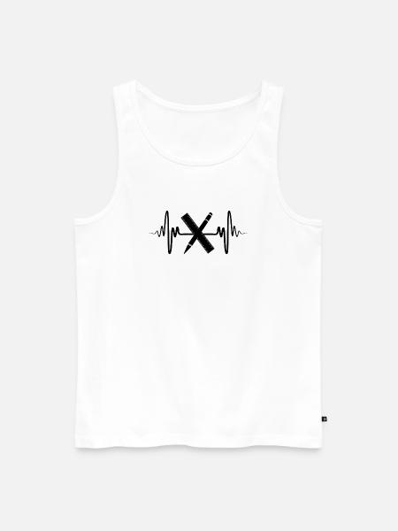 Architecture Heart Line - Men's Premium Organic Tank Top - white