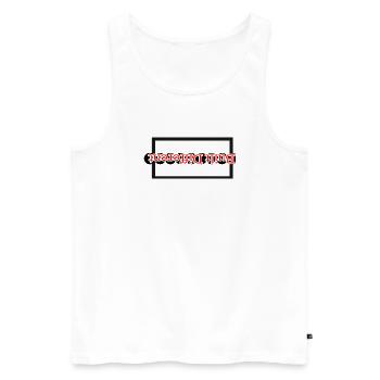 Built Different - Upside Down - Men's Premium Organic Tank Top - white - Front - Michal (187cm)