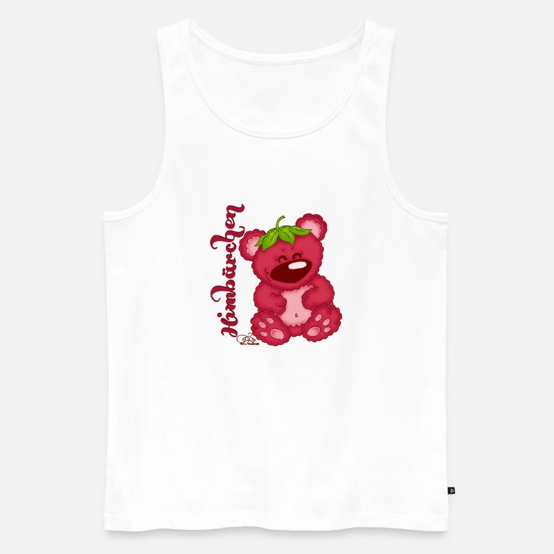 Himbärchen mit Text - Männer Premium Bio Tank Top - Weiß