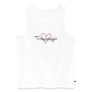 Trauzeugin Herz Junggesellenabschied - Männer Premium Bio Tank Top - Weiß - Vorne - Michal (187cm)