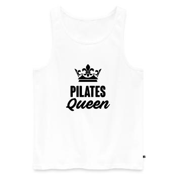 Pilates Queen Crown - Men's Premium Organic Tank Top - white - Front - Michal (187cm)