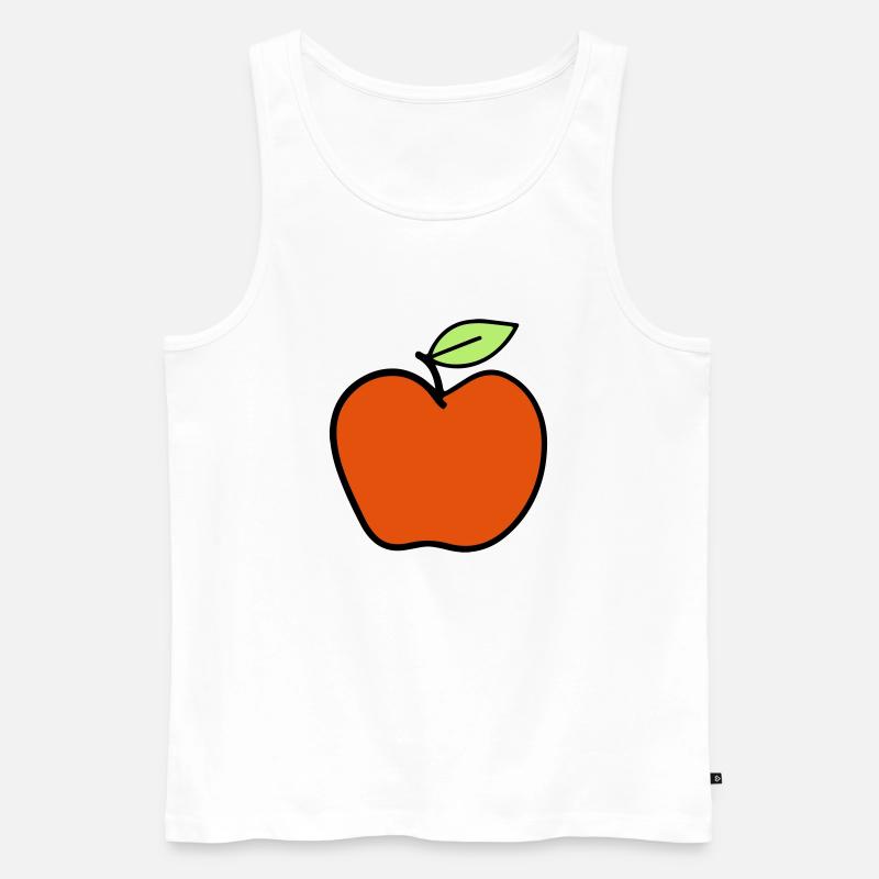 apple1 - Männer Premium Bio Tank Top - Weiß