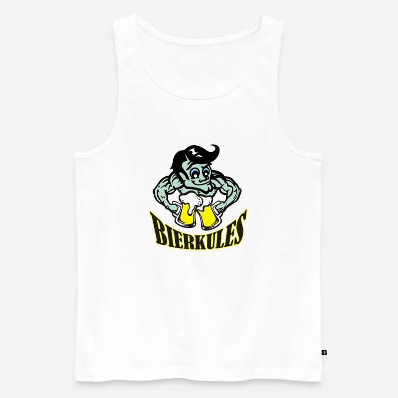 bierkules5c - Männer Premium Bio Tank Top - Weiß
