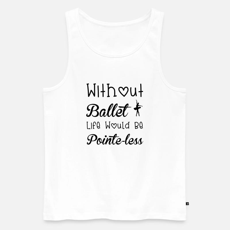 Ballet - Männer Premium Bio Tank Top - Weiß