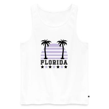 florida - Débardeur bio Premium Homme - blanc - Devant - Michal (187cm)