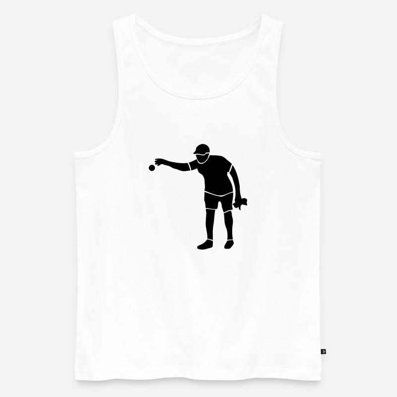Boule - Männer Premium Bio Tank Top - Weiß