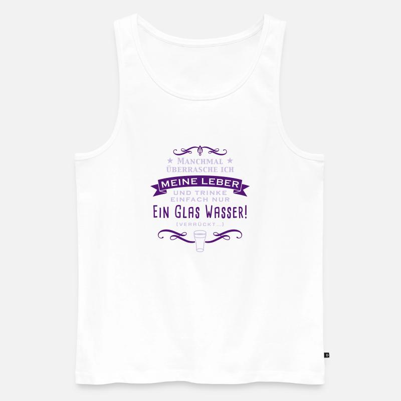 manchmal_uberrasche_ich_meine_leber_c_2c - Männer Premium Bio Tank Top - Weiß