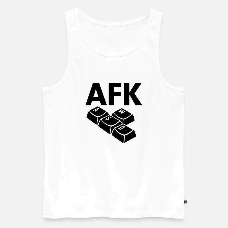 keyboard - Männer Premium Bio Tank Top - Weiß