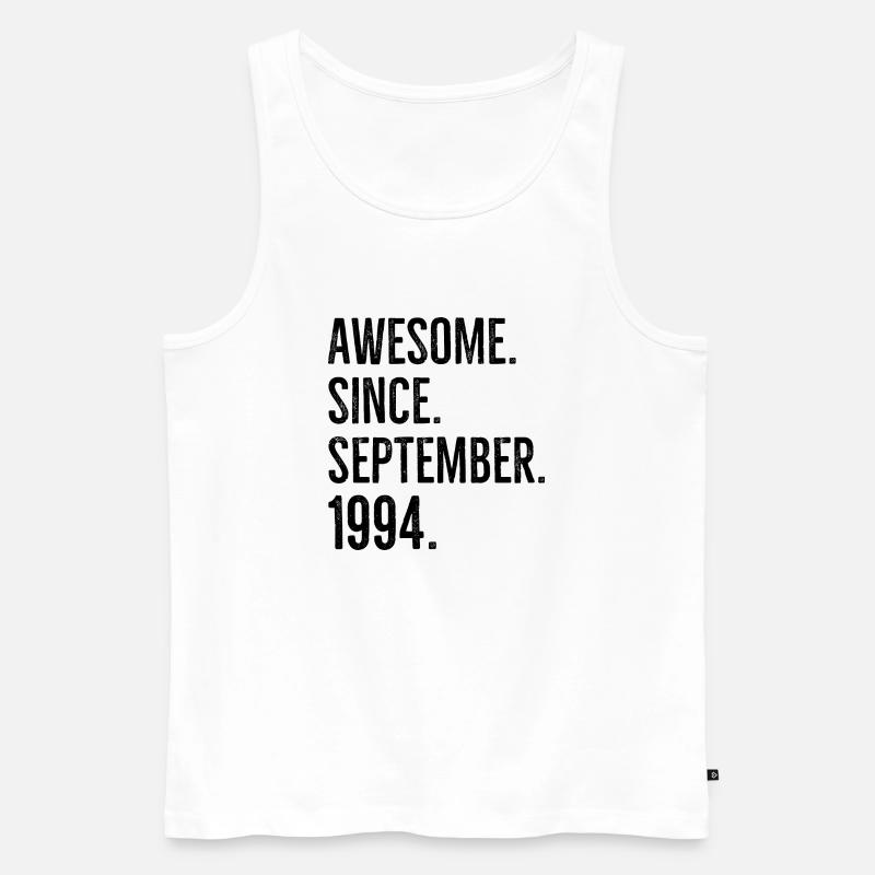 Awesome seit September 1994 - Männer Premium Bio Tank Top - Weiß