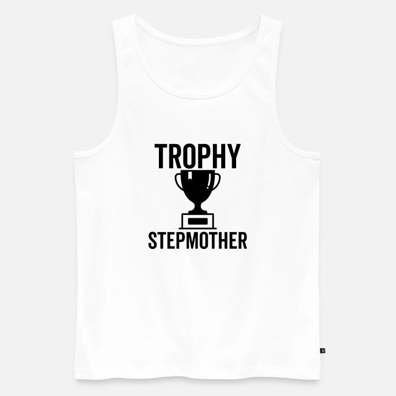 Trophäe Stiefmutter - Männer Premium Bio Tank Top - Weiß
