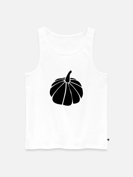 Kürbis 08 - Männer Premium Bio Tank Top - Weiß
