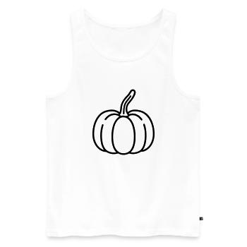 citrouille - Débardeur bio Premium Homme - blanc - Devant - Michal (187cm)