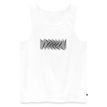moorreee2 - Men's Premium Organic Tank Top - white - Front - AI Model Male 178 light (178cm)