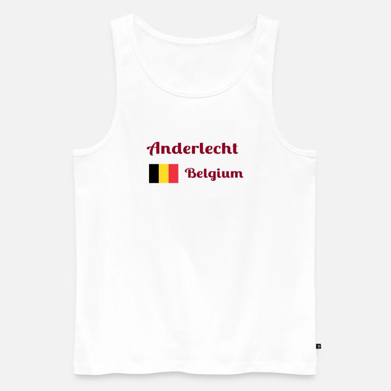 Anderlecht Belgien - Stilvolle Drucke - Männer Premium Bio Tank Top - Weiß