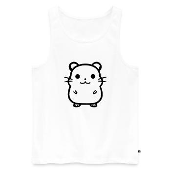hamster - Débardeur bio Premium Homme - blanc - Devant - Michal (187cm)