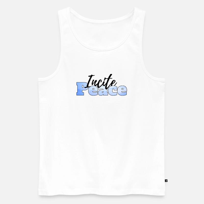 Frieden schüren - Männer Premium Bio Tank Top - Weiß