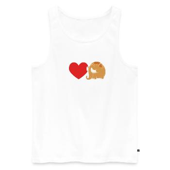 Mammouth - Débardeur bio Premium Homme - blanc - Devant - Michal (187cm)