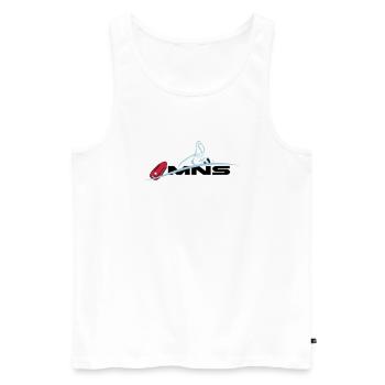 MNS maître-nageur sauveteur - Débardeur bio Premium Homme - blanc - Devant - Michal (187cm)