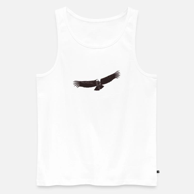 Kondor - Männer Premium Bio Tank Top - Weiß