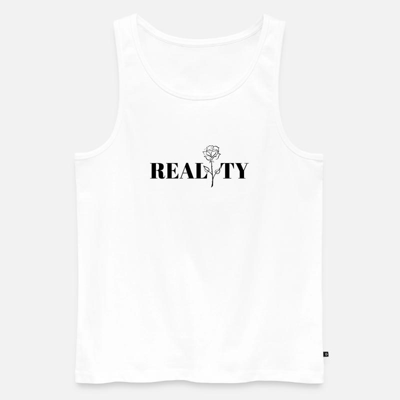 Cooles Design, Realität. - Männer Premium Bio Tank Top - Weiß