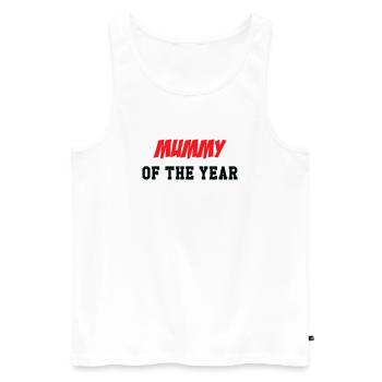 Mom of the Year - Mother's Day - Men's Premium Organic Tank Top - white - Front - AI Model Male 178 light (178cm)