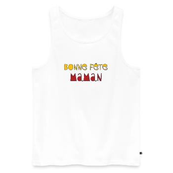 Happy Mother's Day - Mother's Day - Men's Premium Organic Tank Top - white - Front - Michal (187cm)