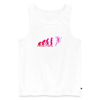 Handball motif that works immediately for women - Men's Premium Organic Tank Top - white - Front - Michal (187cm)