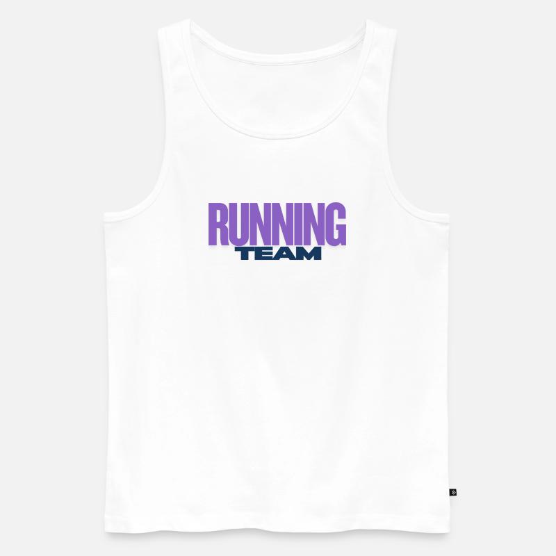 Running Team - Männer Premium Bio Tank Top - Weiß