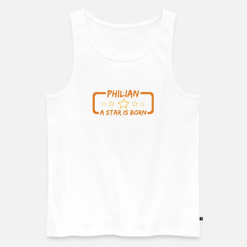 Philian als Geschenk - Männer Premium Bio Tank Top - Weiß