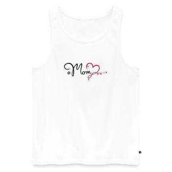 Maman d'amour cadeau fête des mères maman - Débardeur bio Premium Homme - blanc - Devant - Michal (187cm)